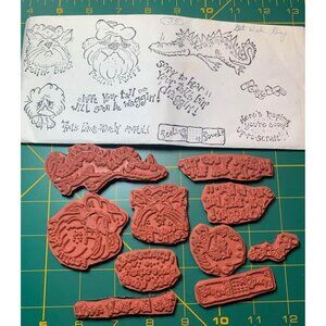 Get Well Gang Unmounted Rubber Stamp Set by Lindy's Stamp Gang #16u